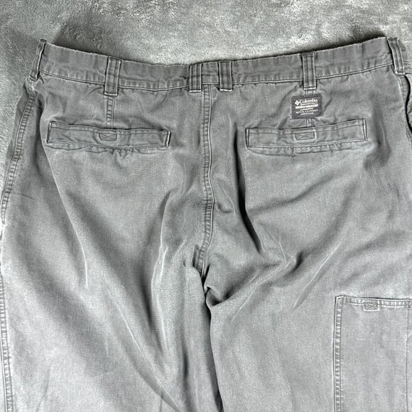 Columbia Cargo Pants Men’s 42x30 Gray Cotton Twill Utility Workwear Outdoor - Picture 9 of 14